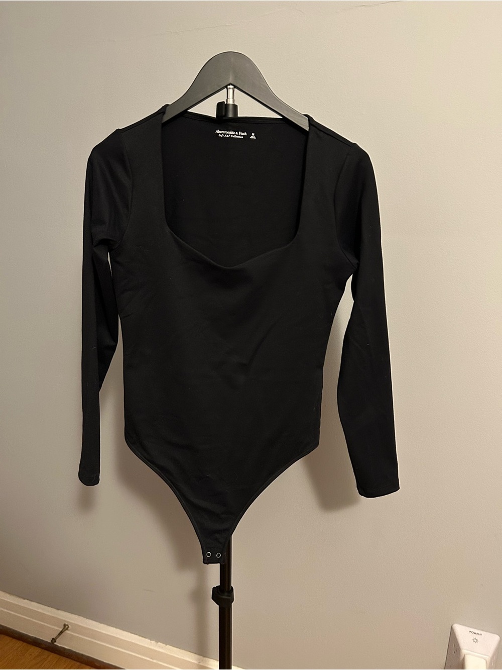 Abercrombie & Fitch Black Long-Sleeve Bodysuit